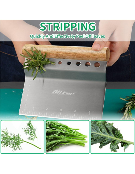 ALLTOP Raspador de Masa Acero Inoxidable 14.99x13.97cm