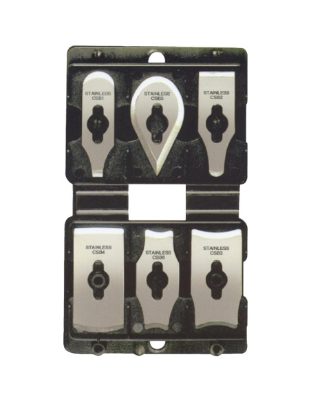 Juego de raspadores de contorno Allway CS6 con 6 cuchillas