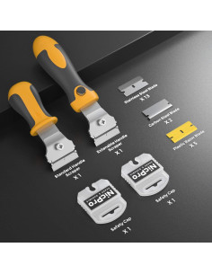Conjunto de raspadores multiusos Nicpro 2 PCS con 20 cuchillas 2