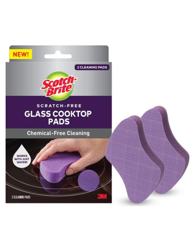 Almohadillas de limpieza Scotch-Brite para cocina de vidrio - 2 unidades