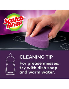 Almohadillas de limpieza Scotch-Brite para cocina de vidrio - 2 unidades 2