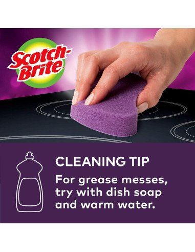Almohadillas de limpieza Scotch-Brite para cocina de vidrio - 2 unidades