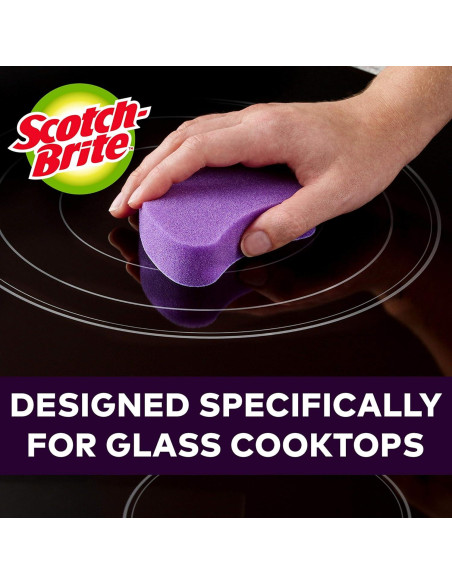 Almohadillas de limpieza Scotch-Brite para cocina de vidrio - 2 unidades