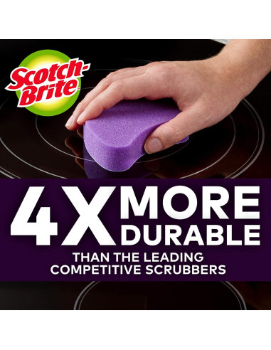 Almohadillas de limpieza Scotch-Brite para cocina de vidrio - 2 unidades