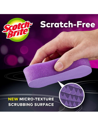 Almohadillas de limpieza Scotch-Brite para cocina de vidrio - 2 unidades