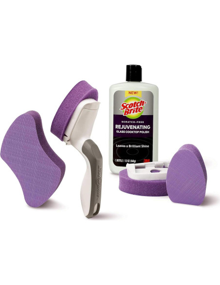 Almohadillas de limpieza Scotch-Brite para cocina de vidrio - 2 unidades