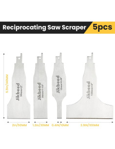 Cuchilla de Raspado Sawzall Jikbeed - 4 Accesorios Universales 2