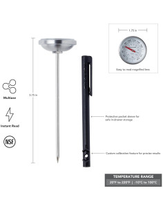 Termómetro Analógico KitchenAid KQ919 4.45 cm Recalibrable 2