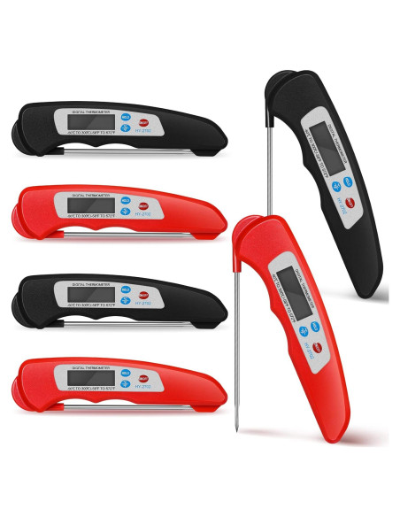 Termómetro Digital de Carne Plegable Hoteam 6 Piezas Impermeable