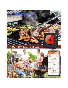 Termómetro de Carne Inalámbrico BFOUR con 6 Probetas 2