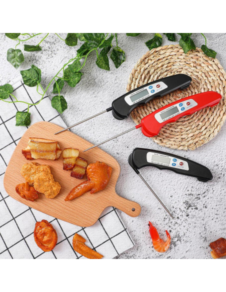 Termómetro Digital de Carne Plegable Hoteam 6 Piezas Impermeable