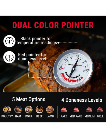Termómetro de Carne ThermoPro APT200 Analógico 12.7 cm
