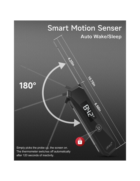 Termómetro Digital de Carne LRFWJS Instantáneo 0.5s Preciso