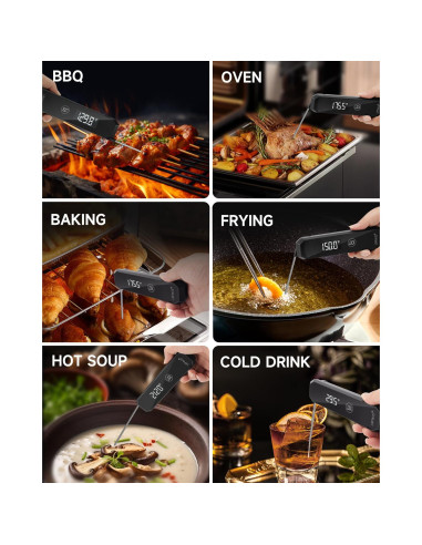 Termómetro Digital de Carne LRFWJS Instantáneo 0.5s Preciso