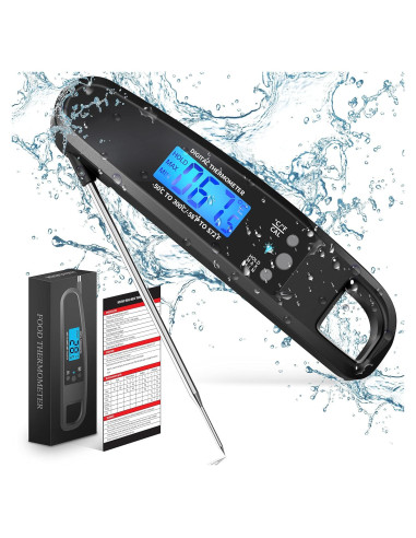 Termómetro Digital de Carne POWLAKENXS 20,32 cm Preciso