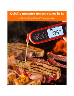 Termómetro Digital de Carne Brigii - Impermeable y Rápido 2