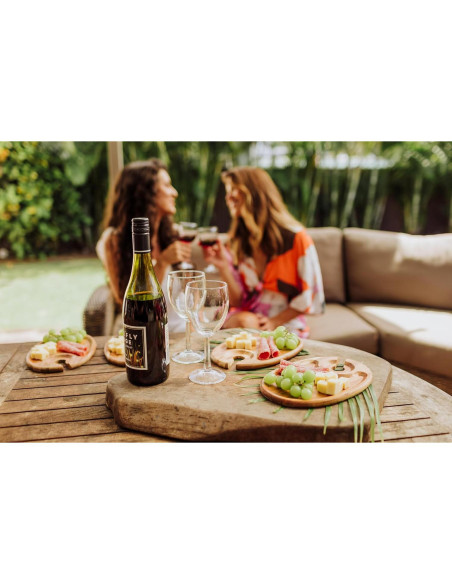 Set de Platos de Aperitivos de Vino Picnic Time 4 Piezas