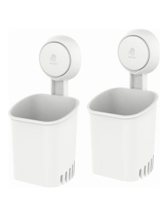 Soporte de Cepillo de Dientes LEVERLOC 2 Paquetes Montaje Succión