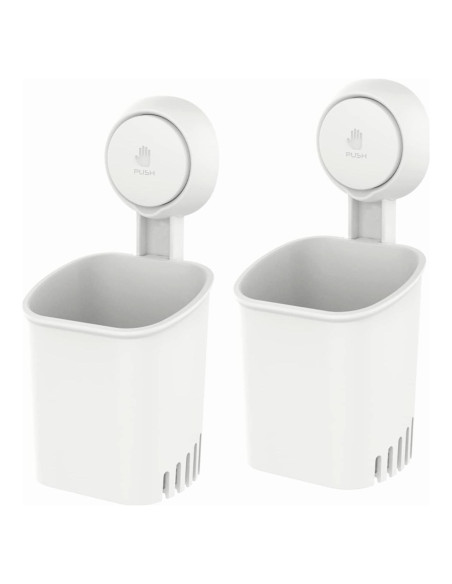 Soporte de Cepillo de Dientes LEVERLOC 2 Paquetes Montaje Succión