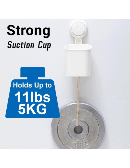 Soporte de Cepillo de Dientes LEVERLOC 2 Paquetes Montaje Succión