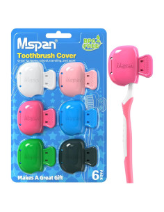 Funda de Cepillo de Dientes Mspan - 6 Paquetes Colores