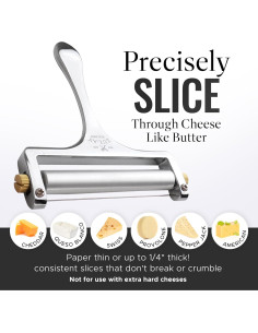 Cortador de Queso Zulay Kitchen Acero Inoxidable Ajustable 2