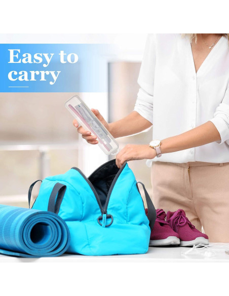 Estuche de Cepillo de Dientes Patelai 2 Piezas Viaje 20x4.7cm