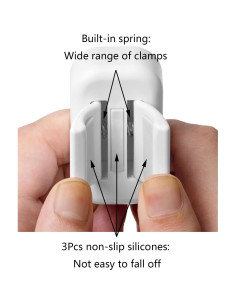 Soporte para Cepillos de Dientes Cadbibe 2 Piezas Blanco 2