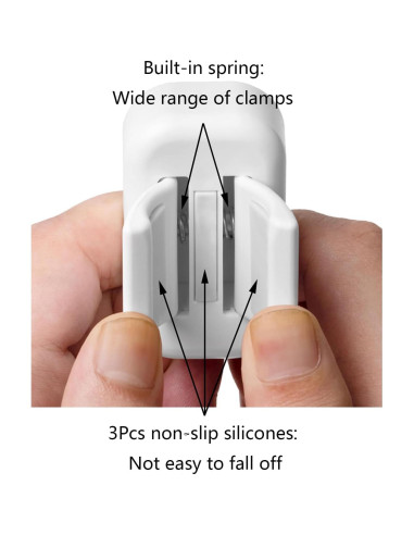 Soporte para Cepillos de Dientes Cadbibe 2 Piezas Blanco