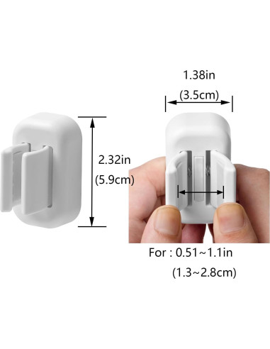 Soporte para Cepillos de Dientes Cadbibe 2 Piezas Blanco