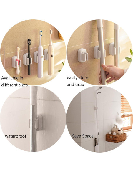 Soporte para Cepillos de Dientes Cadbibe 2 Piezas Blanco