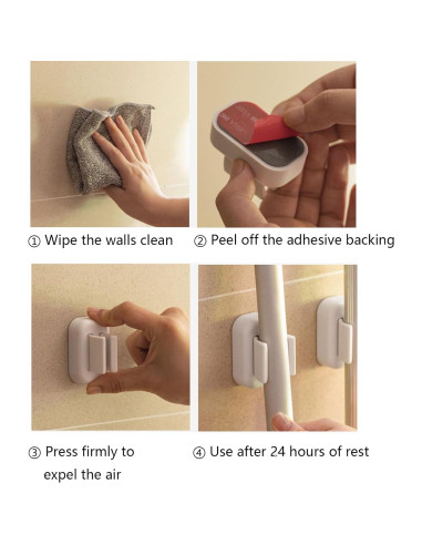 Soporte para Cepillos de Dientes Cadbibe 2 Piezas Blanco