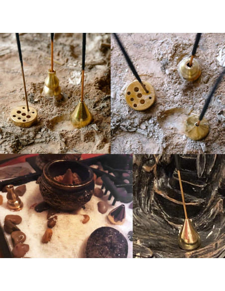 Soporte de Incienso de Latón Honbay 4PCS Mini Quemador