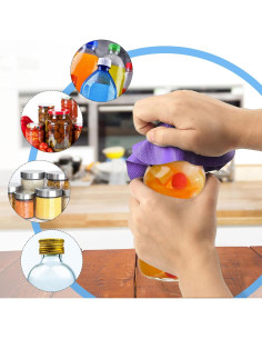 Abridores de Tarros de Goma Tuojecuk 4 Piezas Antideslizantes 2