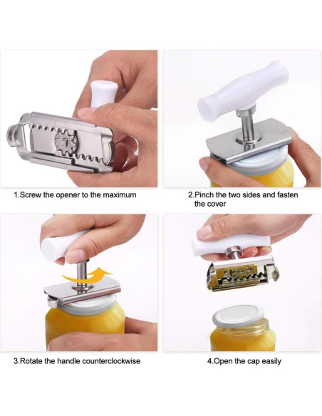 Abrebotellas JOMIHONEY Acero Inoxidable Ajustable 2-10 cm