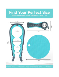 Juego de Abre Frascos 3 Piezas SUNRAYNEST Ergonómico 2