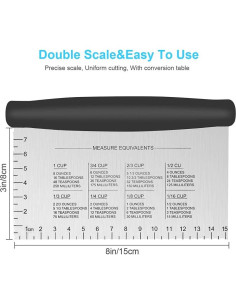 Raspador y Picador de Banco UUBAAR Acero Inoxidable 15,24 cm 2