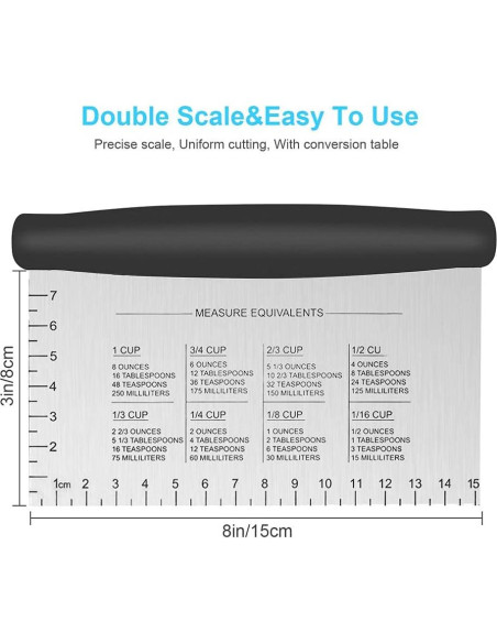 Raspador y Picador de Banco UUBAAR Acero Inoxidable 15,24 cm