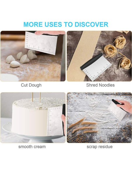 Raspador y Picador de Banco UUBAAR Acero Inoxidable 15,24 cm