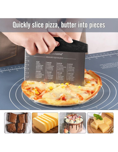 Cortador de masa Ourokhome de acero inoxidable 15x12 cm