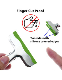 Paquete de 12 Clips de Metal YARALL con Silicona 7.9 cm 2