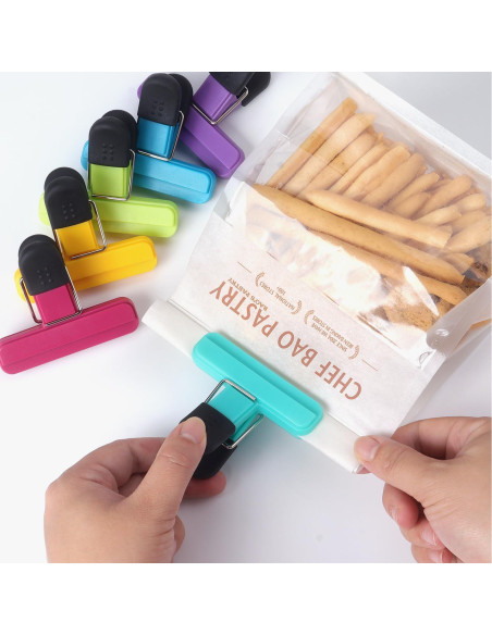 Clips para Bolsas Tamaki 6 Piezas 7,62 x 6,35 cm Color Variado