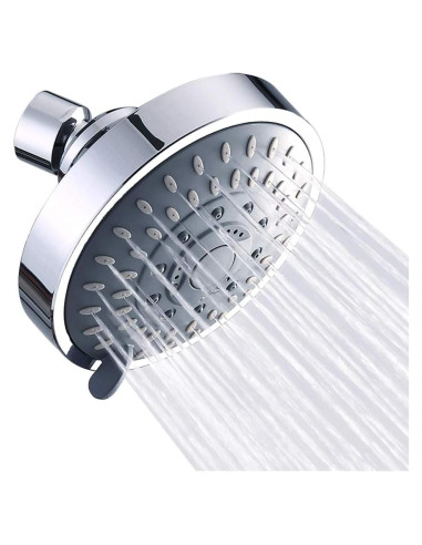 Cabezal de Ducha Fijo Aisoso 10,41 cm Alta Presión 5 Modos