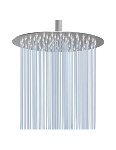 Cabezal de Ducha Voolan 10 Pulgadas Alta Presión Níquel Cepillado