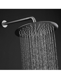 Cabezal de Ducha Voolan 10 Pulgadas Alta Presión Níquel Cepillado 2