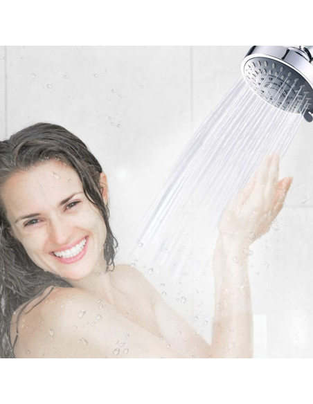Cabezal de Ducha Fijo Aisoso 10,41 cm Alta Presión 5 Modos