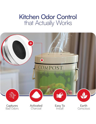 Filtros de Carbón Activado BioStrike 5.5" para Compostaje