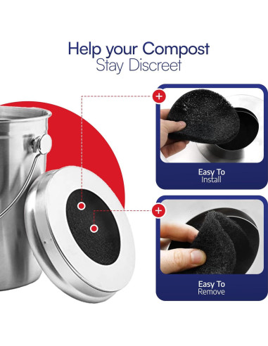 Filtros de Carbón Activado BioStrike 5.5" para Compostaje