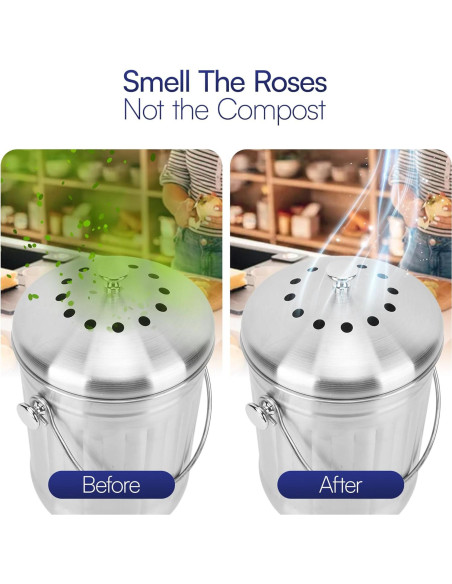 Filtros de Carbón Activado BioStrike 5.5" para Compostaje