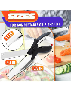 Tijeras de Cocina LIBERHAUS 2 en 1 Acero Inoxidable 2